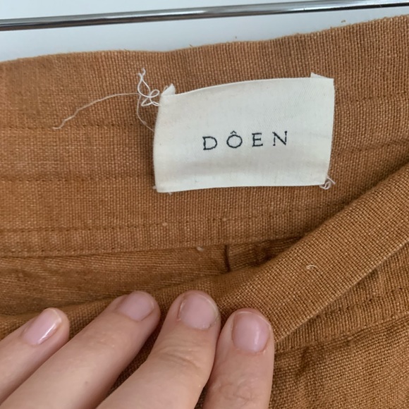 Doen Riviera Silk and Linen High waisted Pants Size 26 - Picture 7 of 9